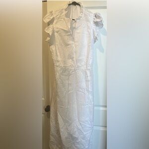 Eloquii Elements White Eyelet Maxi Dress- NWT Size 22